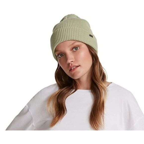 Steve Madden Waffle Beanie, OS, Mint - Picture 1 of 7